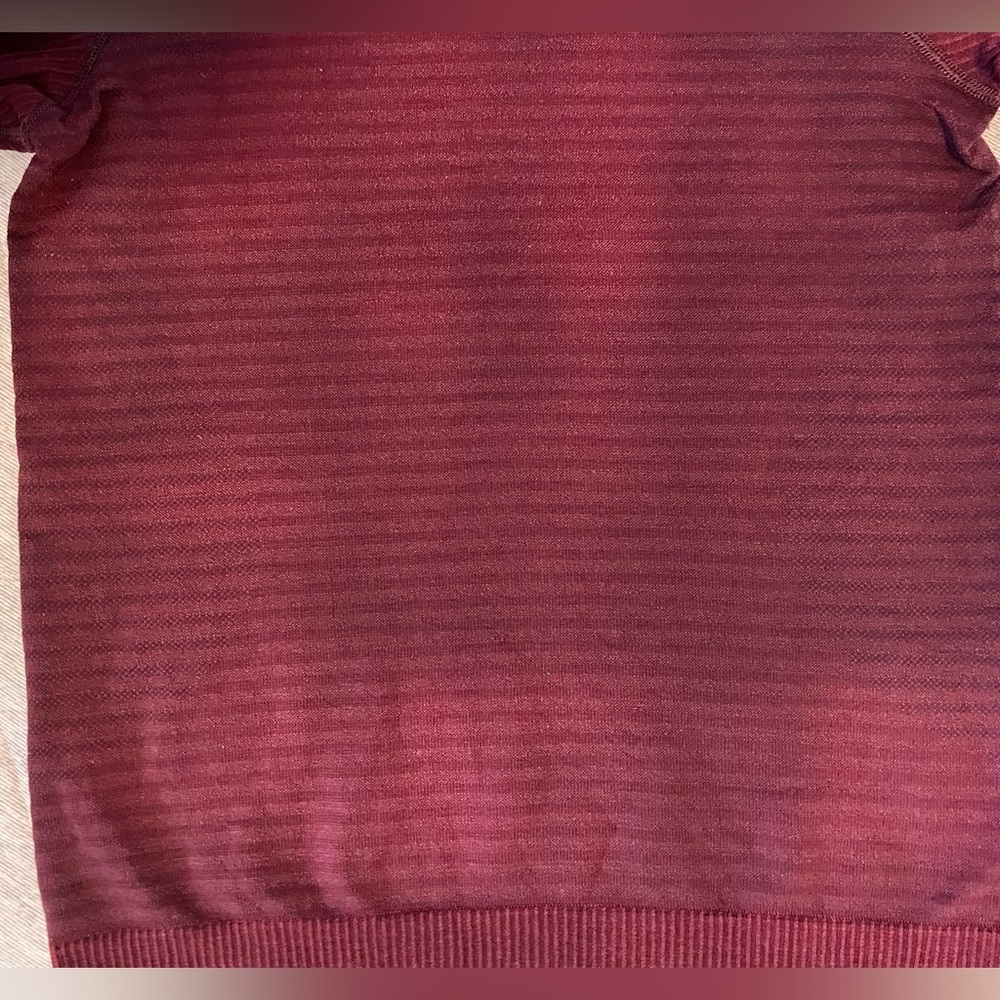 LULULEMON Sz 6 Burgundy Keep the Heat Thermal Running Hoodie Originally $118 - Picture 7 of 10